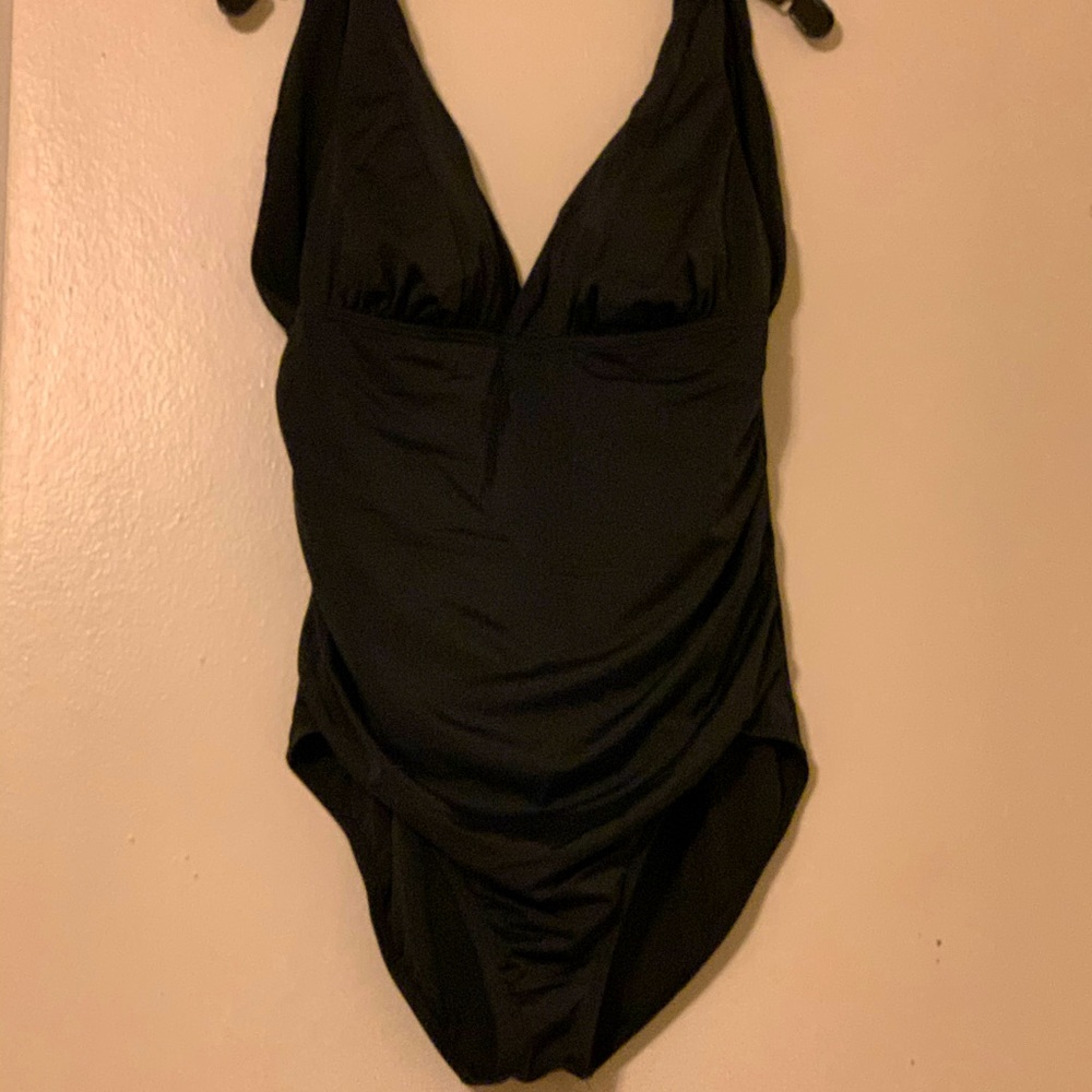 Black, One-Piece Swimsuit